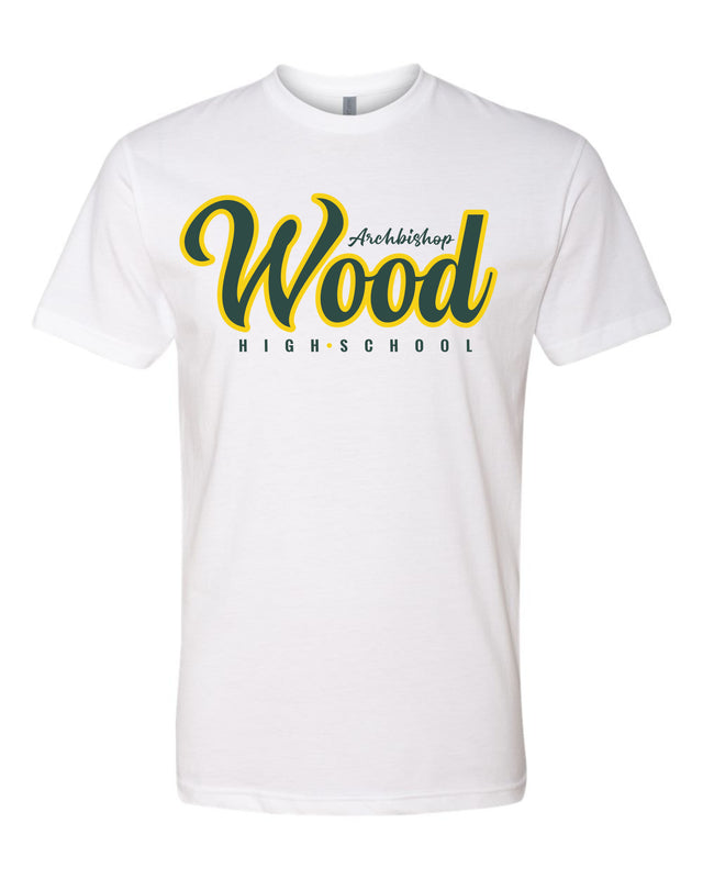 WOOD - Cursive T-Shirt (White)