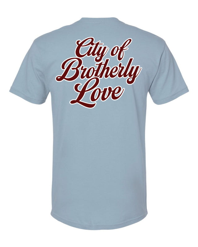 City of Brotherly Love (Philly)(Light Blue T-Shirt)